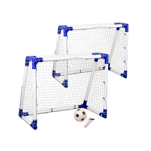 Fodboldmål Junior 2 stk 110 x 90 x 60 cm.