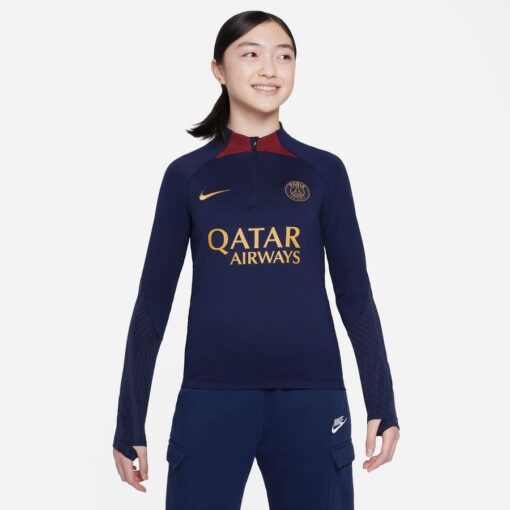 Paris Saint-Germain Træningstrøje Dri-FIT Strike Drill - Blå/Gold Suede Børn