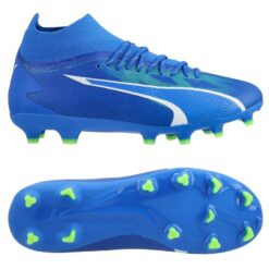 PUMA Ultra Pro FG/AG Gear Up - Blå/Hvid/Grøn Børn