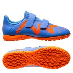 PUMA Future Play TT V Supercharge - Blå/Hvid/Orange Børn