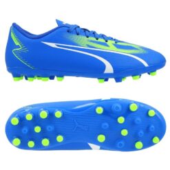 PUMA Ultra Play MG Gear Up - Blå/Hvid/Grøn Børn
