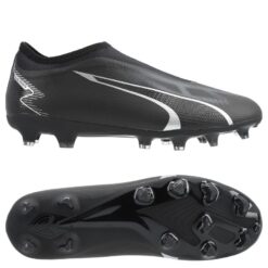 PUMA Ultra Match + Laceless FG/AG Eclipse - Sort/Asfalt Børn