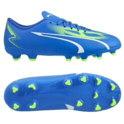 PUMA Ultra Play FG/AG Gear Up - Blå/Hvid/Grøn Børn