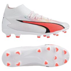 PUMA Ultra Pro FG/AG Breakthrough - Hvid/Sort/Rød Børn