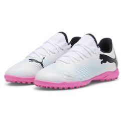 PUMA Future 7 Play TT Phenomenal - Hvid/Sort/Pink Børn