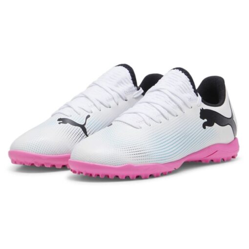 PUMA Future 7 Play TT Phenomenal - Hvid/Sort/Pink Børn