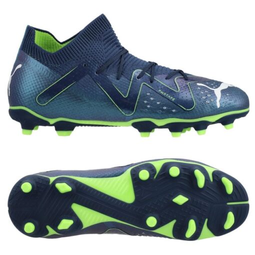 PUMA Future Pro FG/AG Gear Up - Navy/Hvid/Grøn Børn
