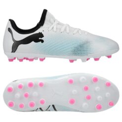 PUMA Future 7 Play MG Phenomenal - Hvid/Sort/Pink Børn