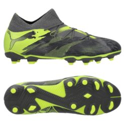PUMA Future 7 Match FG/AG Rush - Grå/Grå/Gul Børn LIMITED EDITION