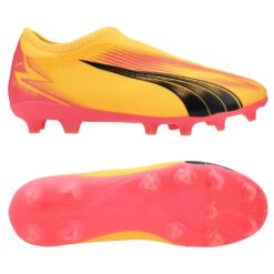PUMA Ultra Match + Laceless FG/AG Forever Faster - Orange/Sort/Pink Børn