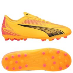 PUMA Ultra Play MG Forever Faster - Orange/Sort/Pink Børn