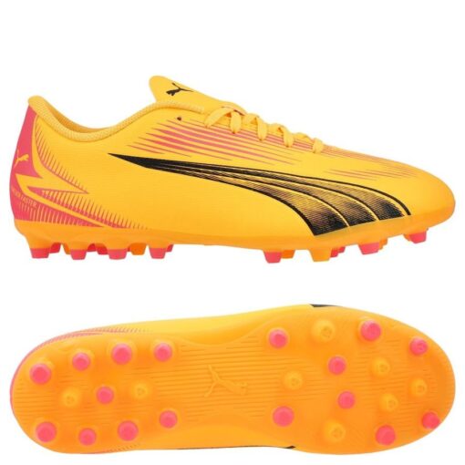 PUMA Ultra Play MG Forever Faster - Orange/Sort/Pink Børn