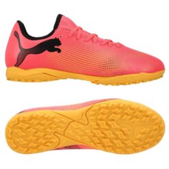 PUMA Future 7 Play TT Forever Faster - Pink/Sort/Orange Børn