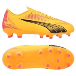 PUMA Ultra Play FG/AG Forever Faster - Orange/Sort/Pink Børn