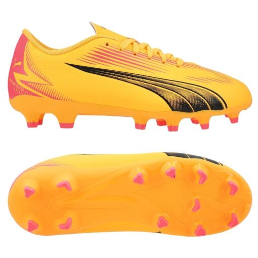 PUMA Ultra Play FG/AG Forever Faster - Orange/Sort/Pink Børn