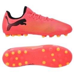 PUMA Future 7 Play MG Forever Faster - Pink/Sort/Orange Børn