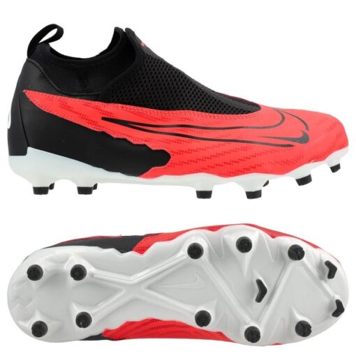 Nike Phantom GX Academy DF MG Ready - Rød/Sort/Hvid Børn