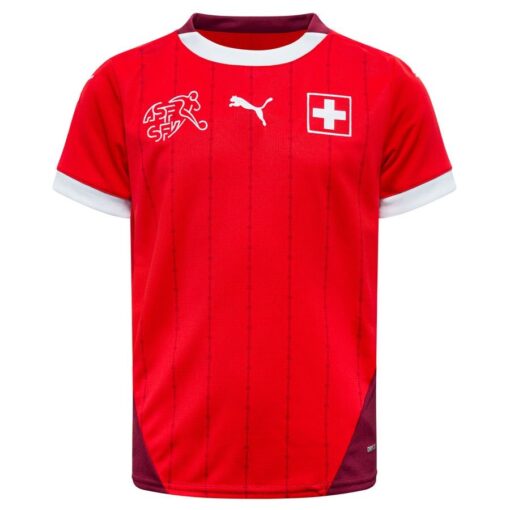 Schweiz Hjemmebanetrøje EURO 2024 Børn