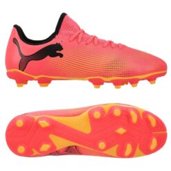 PUMA Future 7 Play FG/AG Forever Faster - Pink/Sort/Orange Børn