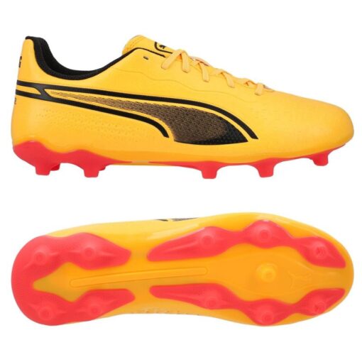 PUMA King Match FG/AG Forever Faster - Orange/Sort/Pink Børn