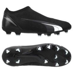 PUMA Ultra Match + Laceless FG/AG Eclipse - Sort/Hvid Børn