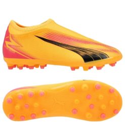 PUMA Ultra Match Laceless MG Forever Faster - Orange/Sort/Pink Børn