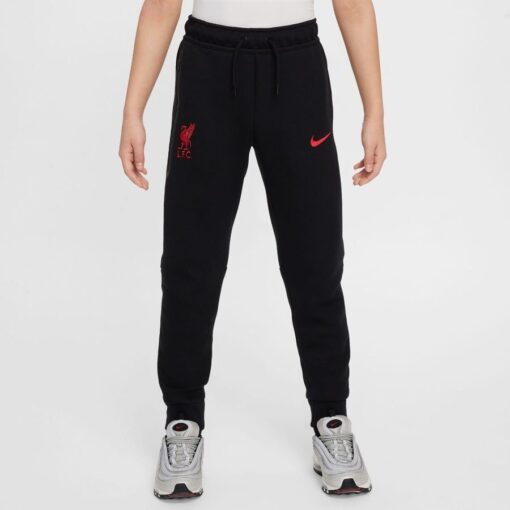 Liverpool Sweatpants NSW Tech Fleece - Sort/Rød Børn