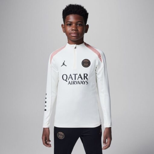 Paris Saint-Germain Træningstrøje Dri-FIT Strike Drill 3. - Hvid/Pink/Sort Børn