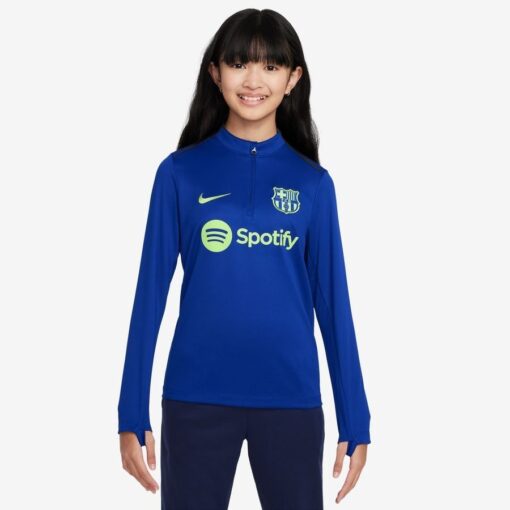 Barcelona Træningstrøje Dri-FIT Academy Pro Drill - Blå/Grå/Grøn Børn