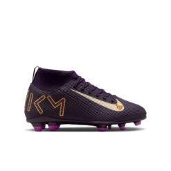 Nike Mercurial Superfly 10 Club MG Mbappé Personal Edition - Lilla/Hvid Børn