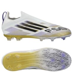 adidas F50 Elite Laceless FG Road to Glory - Hvid/Sort/Guld Børn