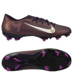 Nike Air Zoom Mercurial Vapor 16 Academy MG Mbappé Personal Edition - Lilla/Hvid