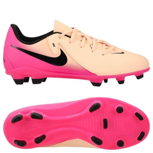 Nike Phantom GX II Club MG Prism - Rød/Sort/Pink Børn