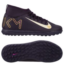 Nike Mercurial Superfly 10 Club TF Mbappé Personal Edition - Lilla/Hvid Børn