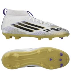adidas F50 League Mid FG/AG Road to Glory - Hvid/Sort/Guld Børn