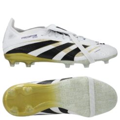 adidas Predator Elite Fold-over Tongue FG Road to Glory - Hvid/Sort/Guld Børn