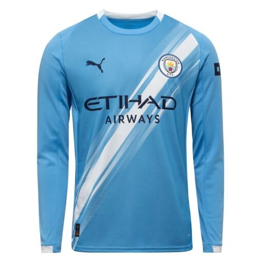Manchester City Hjemmebanetrøje 2025/26 Lange Ærmer