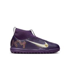 Nike Air Zoom Mercurial Superfly 10 Academy TF Mbappé Personal Edition - Lilla/Hvid Børn