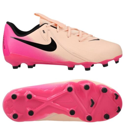 Nike Phantom GX II Academy MG Prism - Rød/Sort/Pink Børn