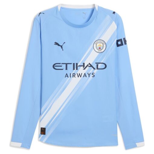 Puma Manchester City 25/26 Authentic Langarm-Heimtrikot