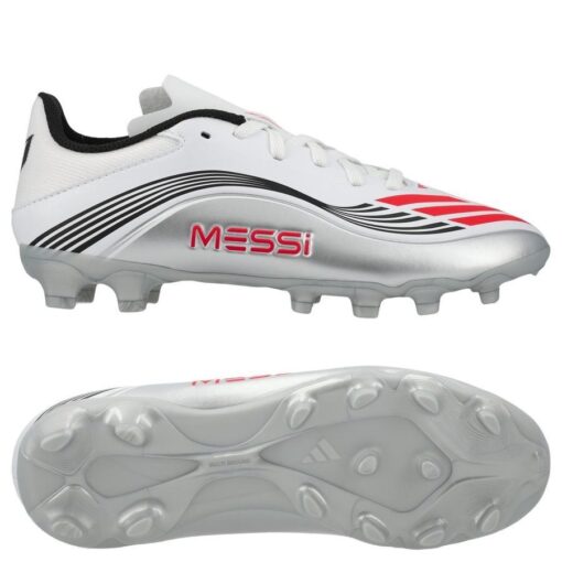 adidas F50 Messi League MG Prestig10 - Hvid/Rød/Sølv Børn