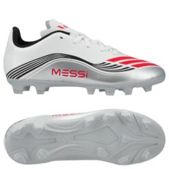 adidas F50 Messi Club FxG Prestig10 - Hvid/Rød/Sølv Børn