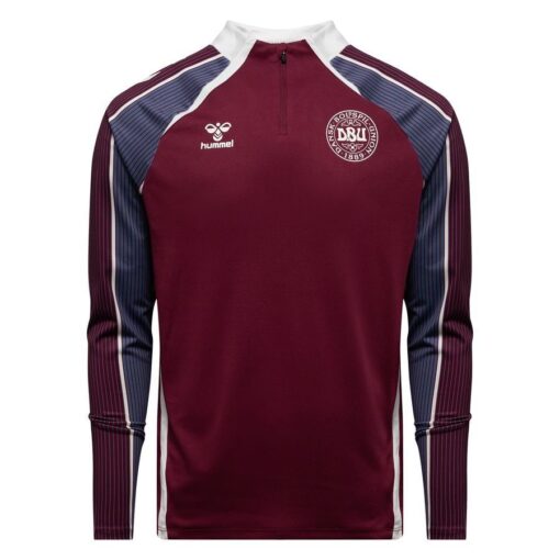 Danmark Træningstrøje 1/4 Lynlås Pre Match Kvinde EM 2025 - Multicolor