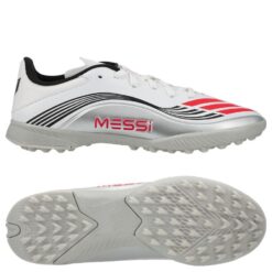 adidas F50 Messi League TF Prestig10 - Hvid/Rød/Sølv Børn