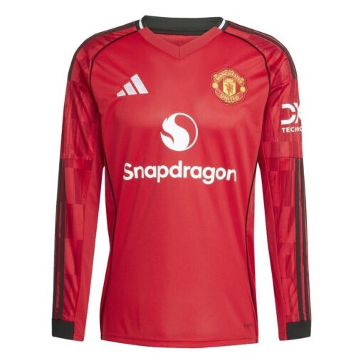 Manchester United Hjemmebanetrøje 2025/26 Lange Ærmer