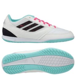 adidas Top Sala Competition IC - Hvid/Sort/Turkis Børn