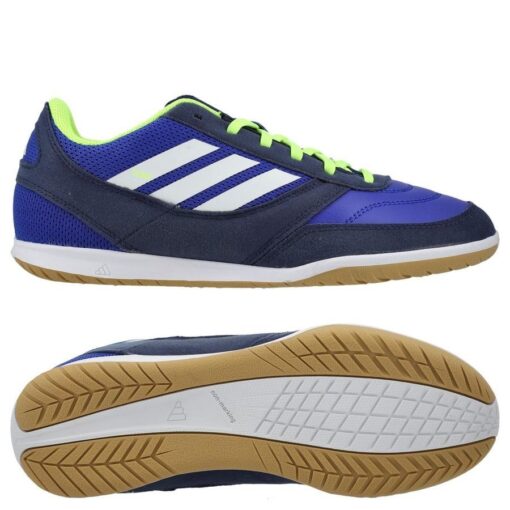 adidas Top Sala Competition IC - Blå/Hvid/Grøn Børn