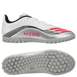 adidas F50 Messi Club TF Prestig10 - Hvid/Rød/Sølv Børn