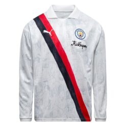 Manchester City Hjemmebanetrøje Retro KidSuper Klub VM 2025 Lange Ærmer