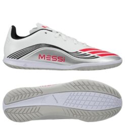 adidas F50 Messi Club IN Prestig10 - Hvid/Rød/Sølv Børn